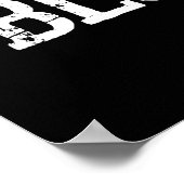 面白いポーカーのワードアート ギャンブル カジノ ポスター (角)