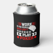 面白いポーカーの仕事言葉アート 缶クーラー (缶裏面)