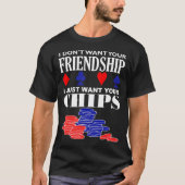 面白いポーカーの名言 Tシャツ (正面)