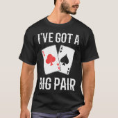 面白いポーカープレイヤー Tシャツ (正面)