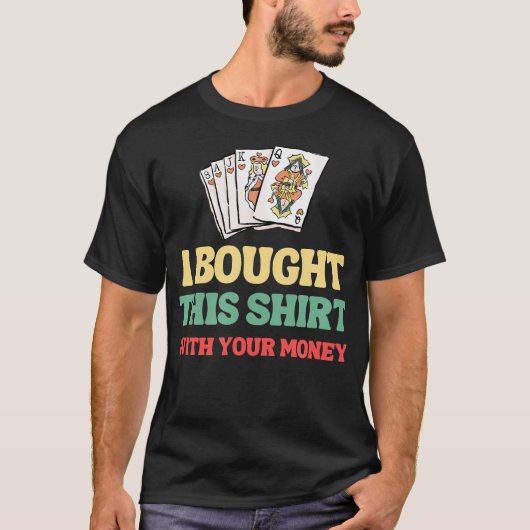 面白いポーカー Tシャツ (正面)