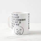 面白いマグカップの引用 コーヒーマグカップ (正面左)