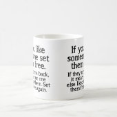 面白いマグカップを解放せよ コーヒーマグカップ (中央)