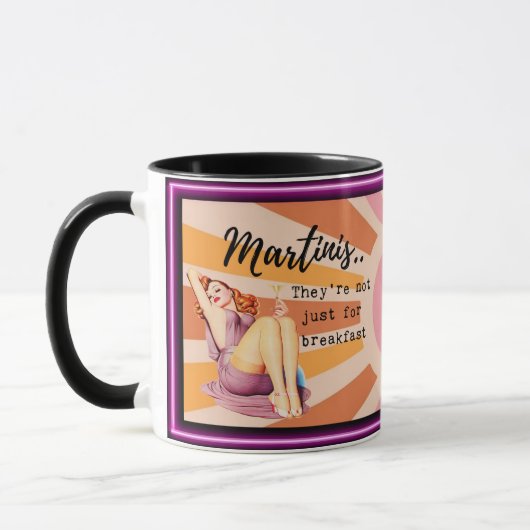 面白いマグカップ コーヒー 最高の友達へのギフト "マティーニ" マグカップ (左)