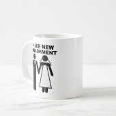 面白いマグカップ 新しい経営 コーヒーマグカップ (正面左)