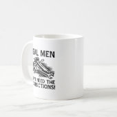 面白いマグカップ 本物の男 コーヒーマグカップ (正面左)