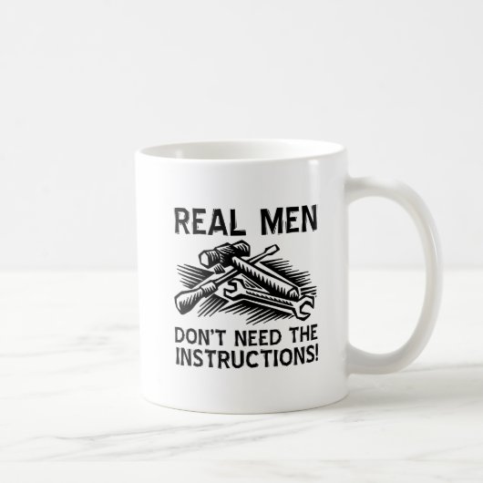 面白いマグカップ 本物の男 コーヒーマグカップ (右)