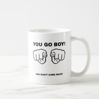面白いマグカップ "You Go Boy" コーヒーマグカップ