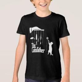 面白いマフィア猫のパロディー グラフィックTシャツ トライブレンドＴシャツ