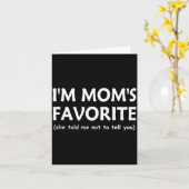 面白いママのお気に入りの子供息子娘私はママのF カード (黄色い花)