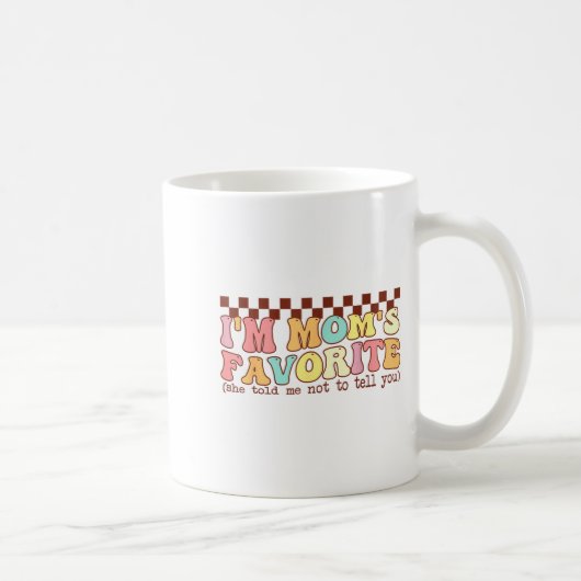 面白いママのお気に入りの子供息子娘私はママのF コーヒーマグカップ (右)