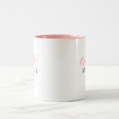面白いママの気分 ツートーンマグカップ (中央)
