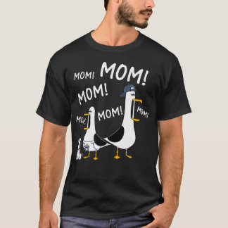 面白いママカモメ母の日 Tシャツ
