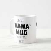 面白いママ コーヒーマグカップ (正面左)