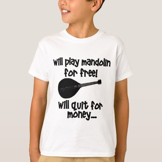 面白いマンドリン Tシャツ (正面)
