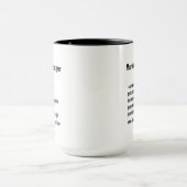 面白いマーケティングマネージャーの定義ギフト マグカップ (中央)
