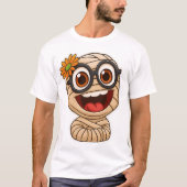 面白いミイラステッカー Tシャツ (正面)