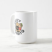 面白いミツバチのブリトー コーヒーマグカップ (正面左)