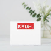 面白いミームの兄弟へのプレゼント 思春期の若者向け ポストカード (スタンド正面)