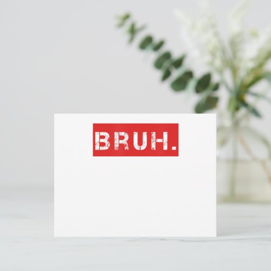 面白いミームの兄弟へのプレゼント 思春期の若者向け ポストカード (スタンド正面)