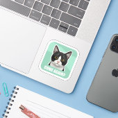 面白いミーム猫 - 「もう一度？」サッシーな猫のリアクション シール (ノートパソコンとiPhone)