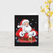 面白いミーム クリスマス サンタ ギフト メンズ、レディース Tシャツ カード (黄色い花)