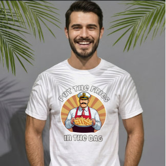 面白いミーム フライドポテトを袋に入れて バイラル ユース Tシャツ