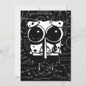 面白いミーム 数学ジョーク 幸せな顔 招待状 (裏面)