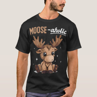 面白いムースの動物 Tシャツ