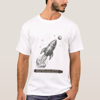 面白いムーンランダー Tシャツ