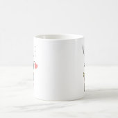 面白いメイク依存症 コーヒーマグカップ (中央)