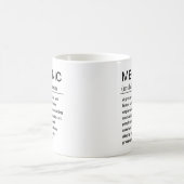 面白いメカニックの定義 コーヒーマグカップ (中央)