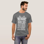 面白いメカニック時給デザイン少年 Tシャツ (正面フル)