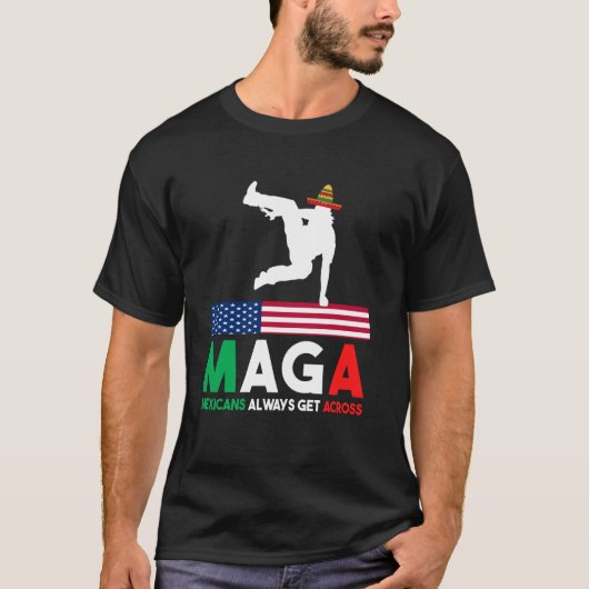 面白いメキシコの誇り メキシコ人は常に乗り越える Tシャツ (正面)