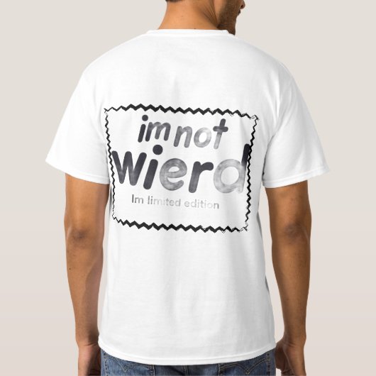 面白いメンズTシャツ Tシャツ (裏面)