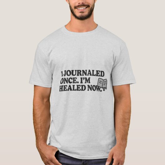 面白いメンタルヘルスケアの引用Tシャツ サーカズム セルフケア Tシャツ (正面)