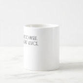 面白いメンタルヘルスケア コーヒーマグカップ (中央)