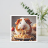 面白いモルモットのディナーに招待しよう、モルモット 招待状 (スタンド正面)