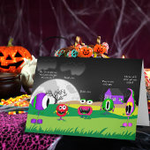 面白いモンスターのハロウィンカード カード