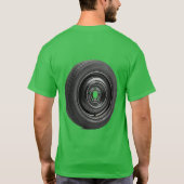 面白いモンスタートラック スペアタイヤ Tシャツ (裏面)