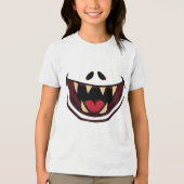 面白いモンスター トライブレンドＴシャツ (正面)