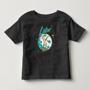 面白いヤモリの「あとでね」プロクラスティネーション・ユーモア トドラーTシャツ
