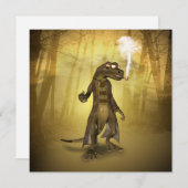 面白いヤモリ 招待状 (正面/裏面)