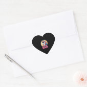 面白いユニコーンの父 ラウフェイ メンズ 父の日 クリスマス ハートシール (封筒)