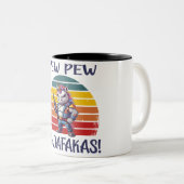 面白いユニコーン・バンバン・マダファカス ツートーンマグカップ (正面右)