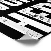 面白いユーモアのある一言 私はここで働いてません ポスター (角)