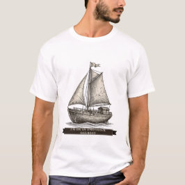面白いヨットTシャツ「I'm On An Emotional Sailboat」 Tシャツ