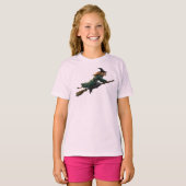 面白いライオン魔女ハロウィン子供Tシャツ Tシャツ (正面フル)