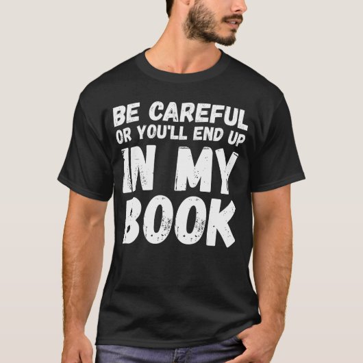 面白いライター 小説家 ジャーナリスト 著者 書籍 執筆 Tシャツ (正面)