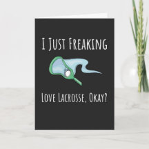 面白いラクロスカード ボール スティック スポーツ ラックスプレーヤー